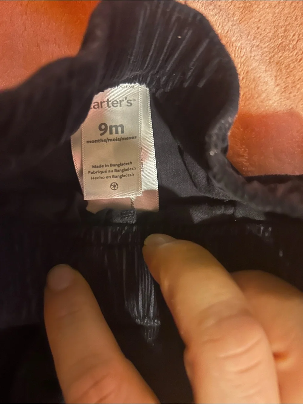 Carter's Black Corduroy Casual Kids Pants